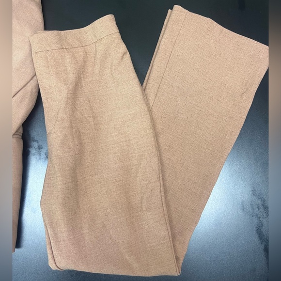 House of CB Tan Blazer Sophisticated Suit Jacket and Pant  set - Picture 13 of 14